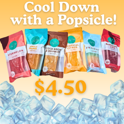 Popsicles $4.50 each