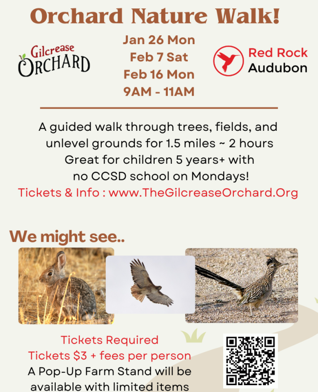 Flyer for Nature Walk